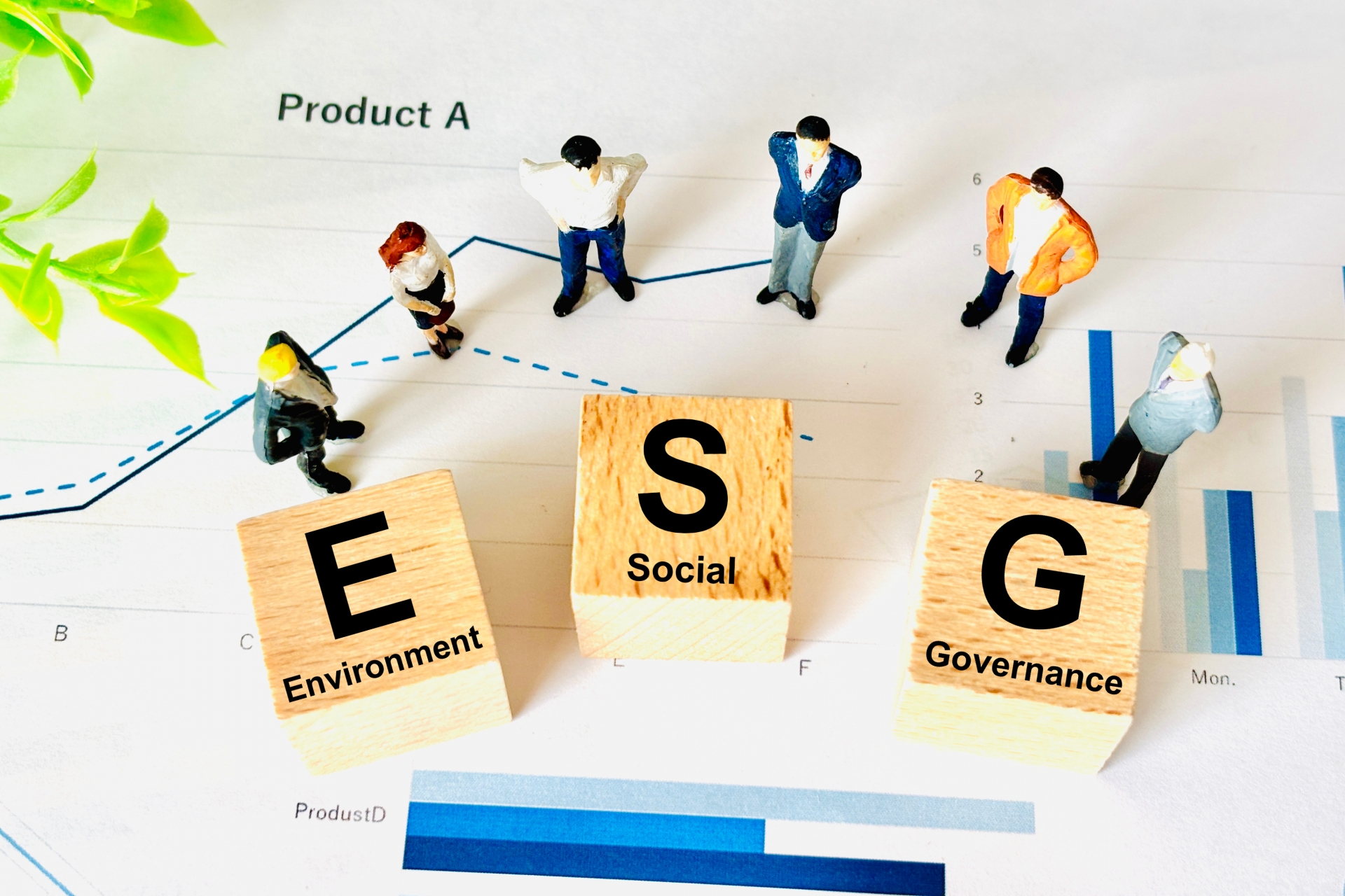 ESG（環境・社会・ガバナンス）経営のイメージ